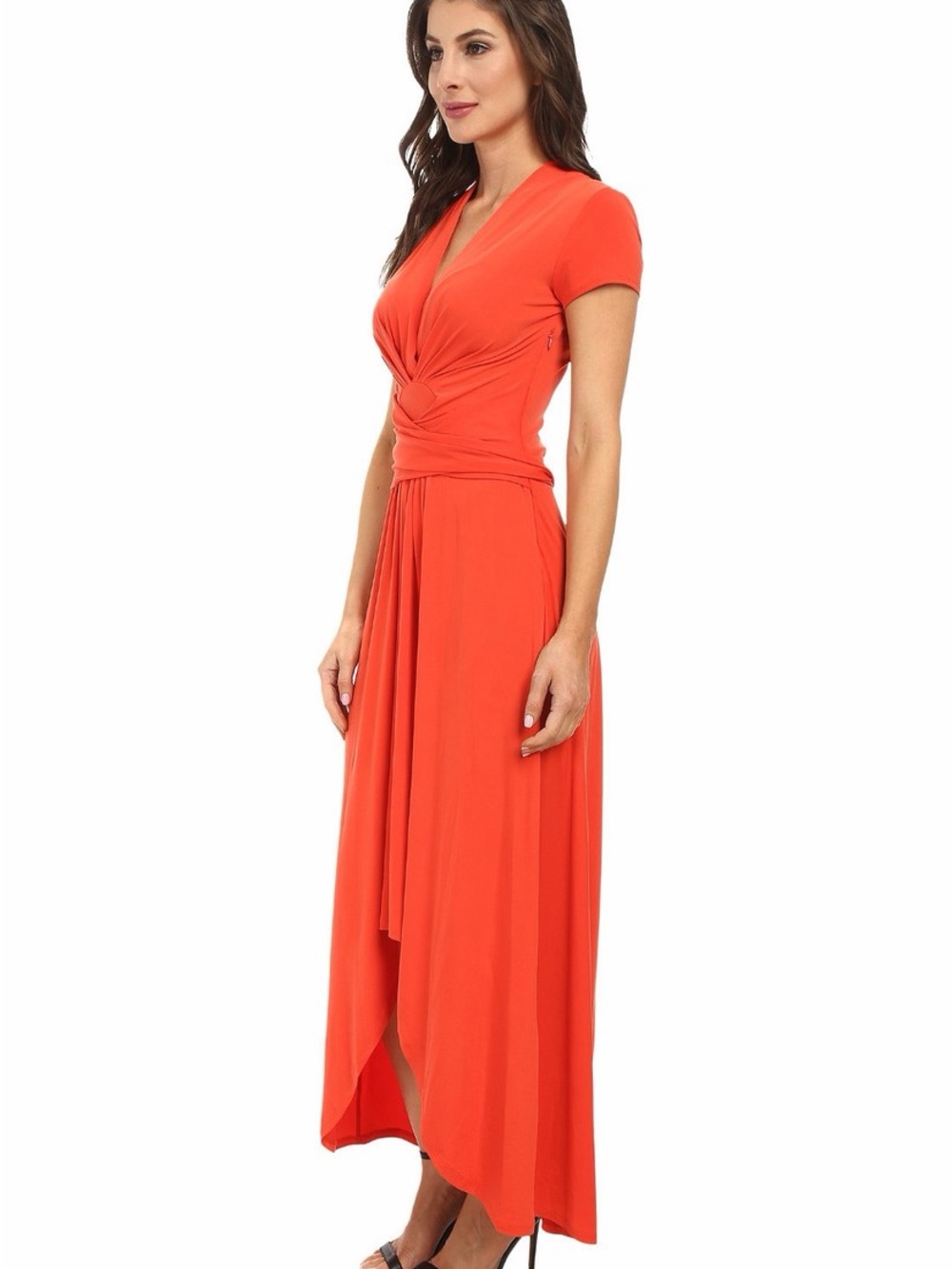Michael Kors Coral High-Low Dress